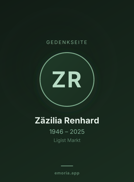 Gedenkportrait von Zäzilia Renhard