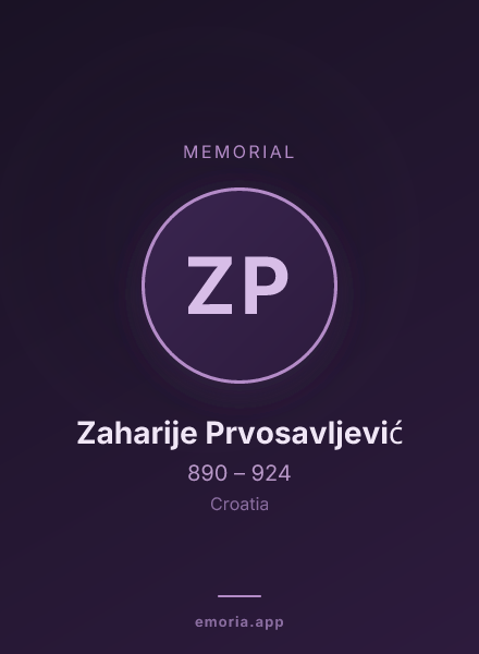 Memorial portrait of Zaharije Prvosavljević