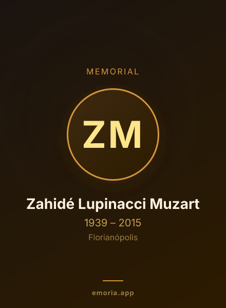 Memorial portrait of Zahidé Lupinacci Muzart