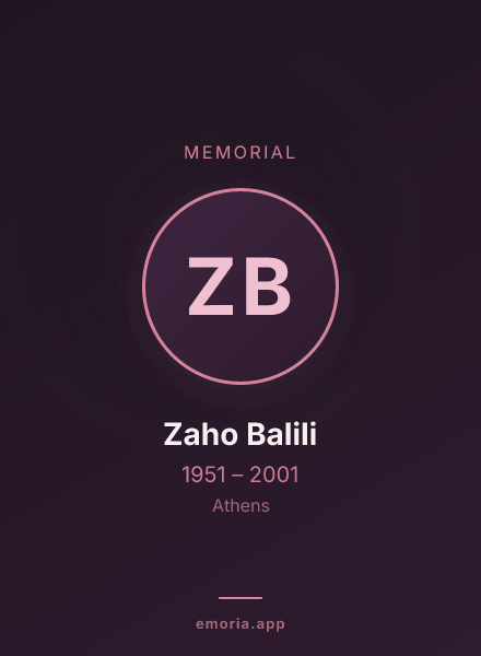 Memorial portrait of Zaho Balili