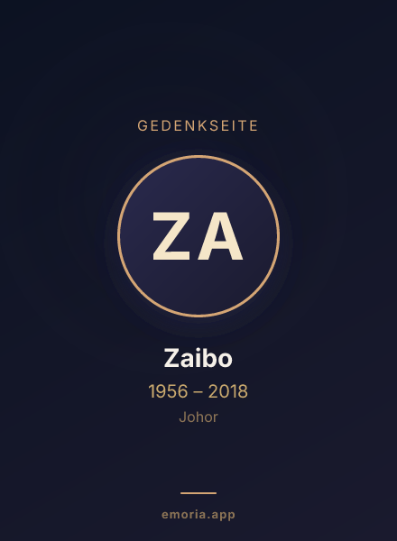 Gedenkportrait von Zaibo