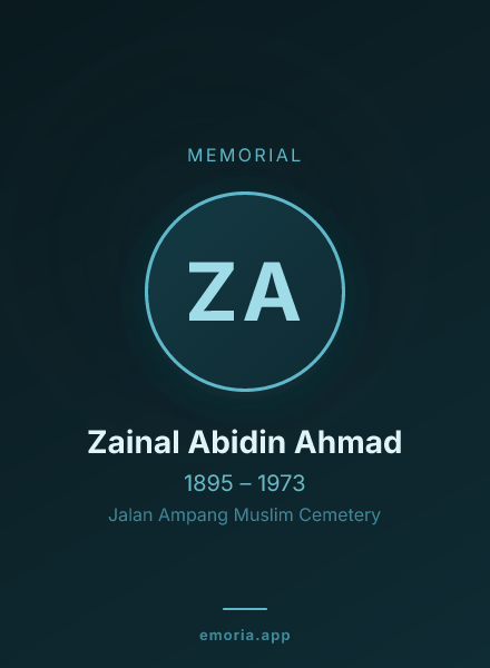 Memorial portrait of Zainal Abidin Ahmad