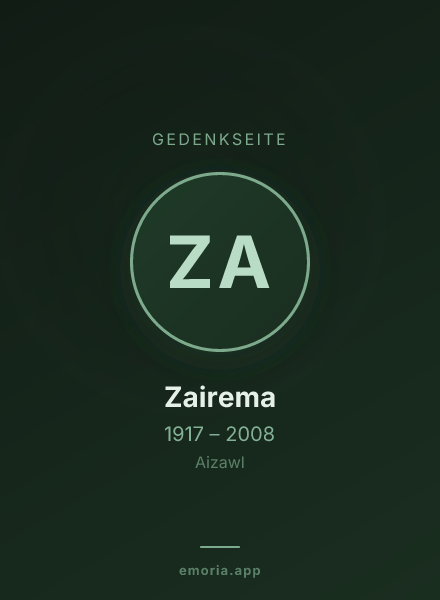 Gedenkportrait von Zairema