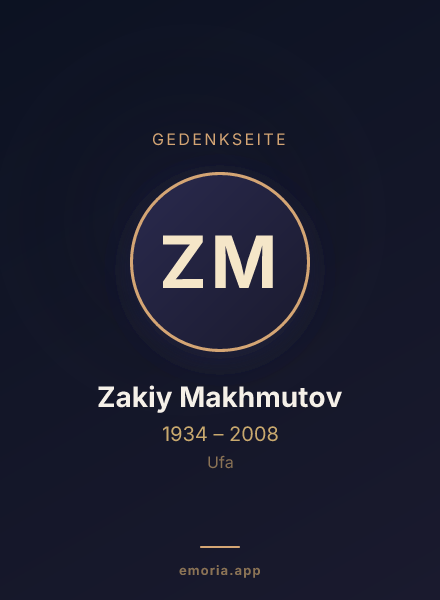 Gedenkportrait von Zakiy Makhmutov