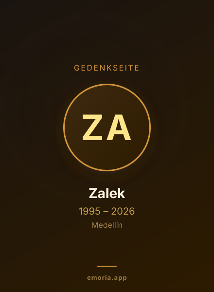 Gedenkportrait von Zalek
