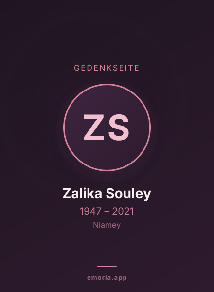 Gedenkportrait von Zalika Souley