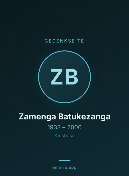 Gedenkportrait von Zamenga Batukezanga