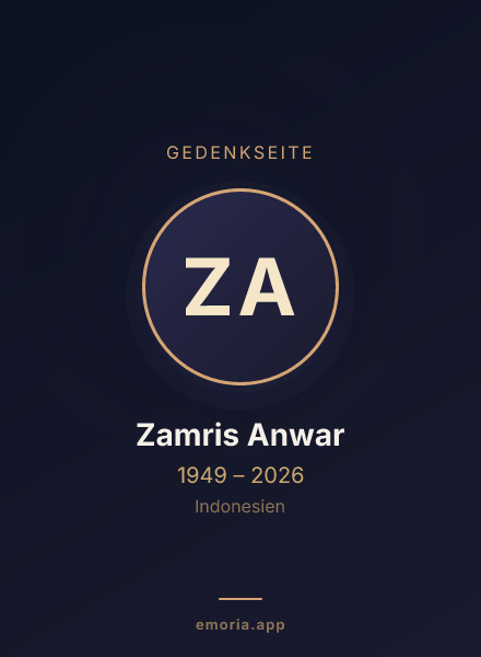 Gedenkportrait von Zamris Anwar