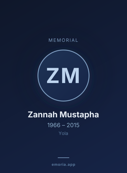 Memorial portrait of Zannah Mustapha