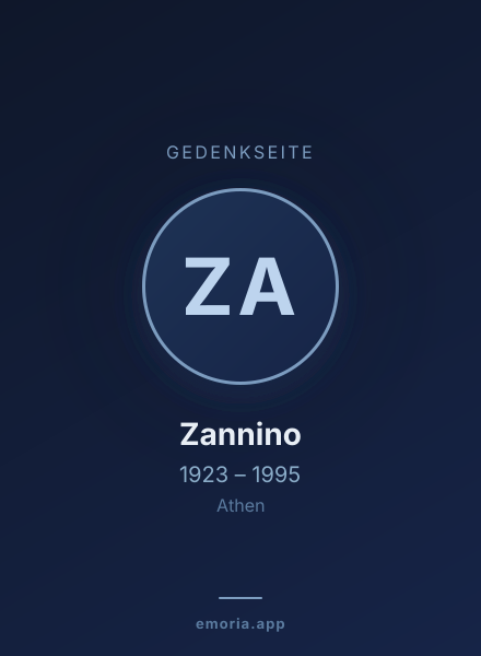 Gedenkportrait von Zannino