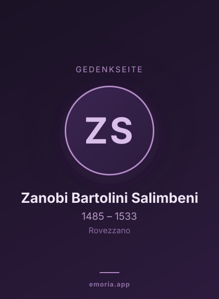 Gedenkportrait von Zanobi Bartolini Salimbeni