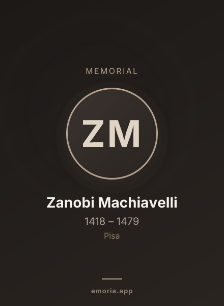 Memorial portrait of Zanobi Machiavelli