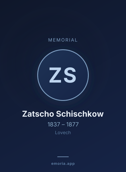 Memorial portrait of Zatscho Schischkow