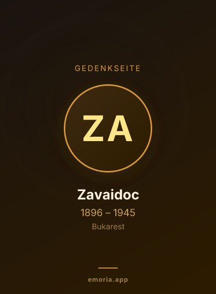 Gedenkportrait von Zavaidoc