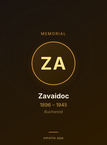 Memorial portrait of Zavaidoc