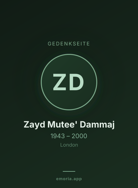 Gedenkportrait von Zayd Mutee' Dammaj