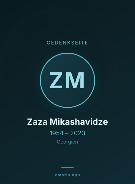 Gedenkportrait von Zaza Mikashavidze