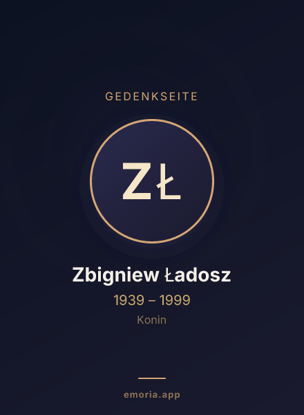 Gedenkportrait von Zbigniew Ładosz