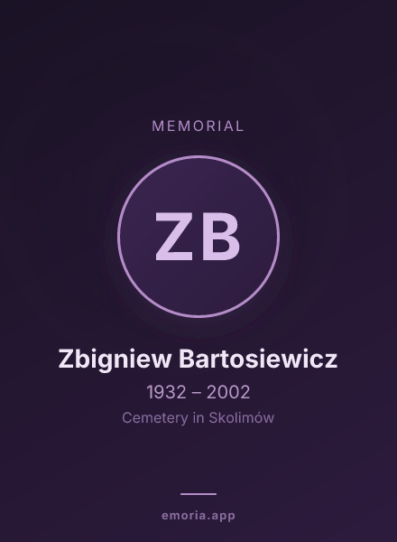 Memorial portrait of Zbigniew Bartosiewicz
