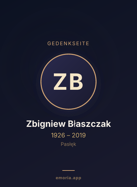 Gedenkportrait von Zbigniew Błaszczak