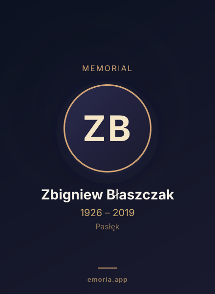 Memorial portrait of Zbigniew Błaszczak