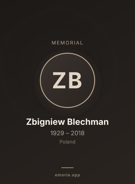 Memorial portrait of Zbigniew Blechman