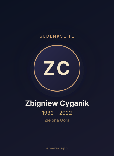 Gedenkportrait von Zbigniew Cyganik