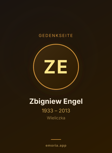 Gedenkportrait von Zbigniew Engel