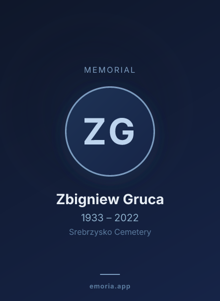 Memorial portrait of Zbigniew Gruca