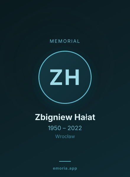 Memorial portrait of Zbigniew Hałat