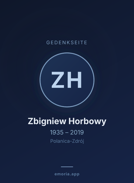 Gedenkportrait von Zbigniew Horbowy