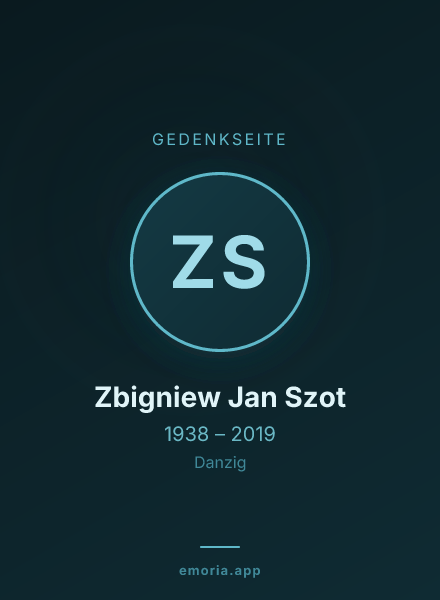 Gedenkportrait von Zbigniew Jan Szot