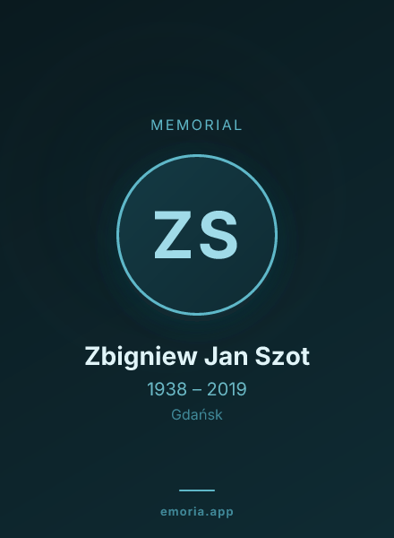 Memorial portrait of Zbigniew Jan Szot