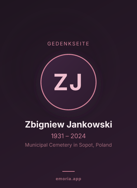 Gedenkportrait von Zbigniew Jankowski