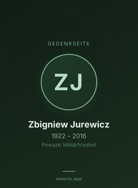 Gedenkportrait von Zbigniew Jurewicz