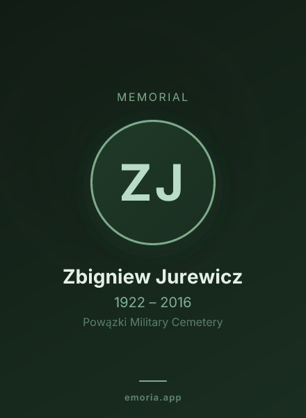 Memorial portrait of Zbigniew Jurewicz