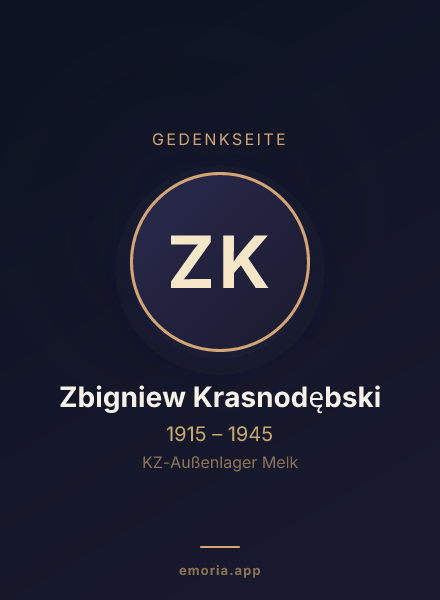 Gedenkportrait von Zbigniew Krasnodębski