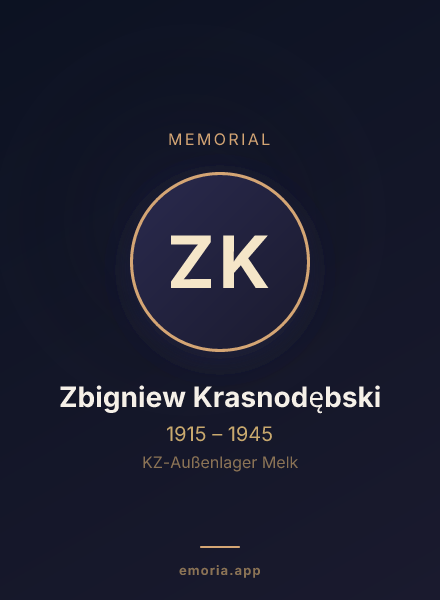 Memorial portrait of Zbigniew Krasnodębski