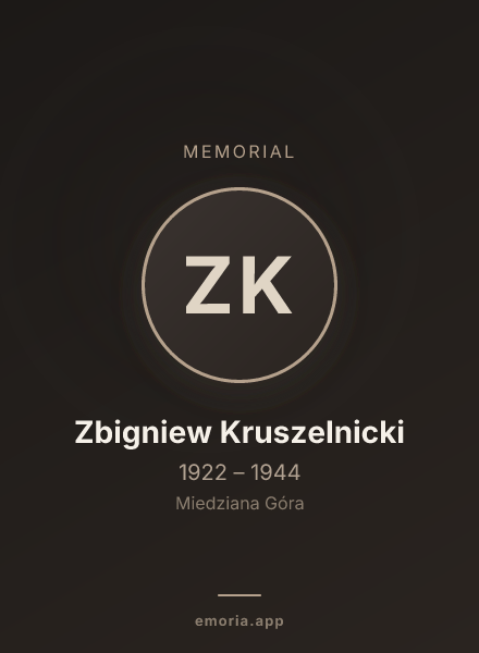 Memorial portrait of Zbigniew Kruszelnicki