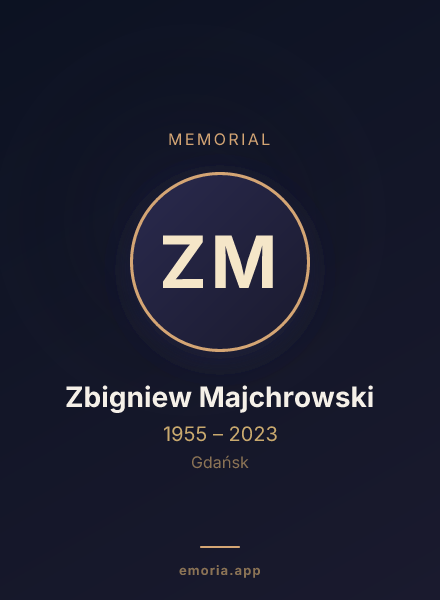 Memorial portrait of Zbigniew Majchrowski