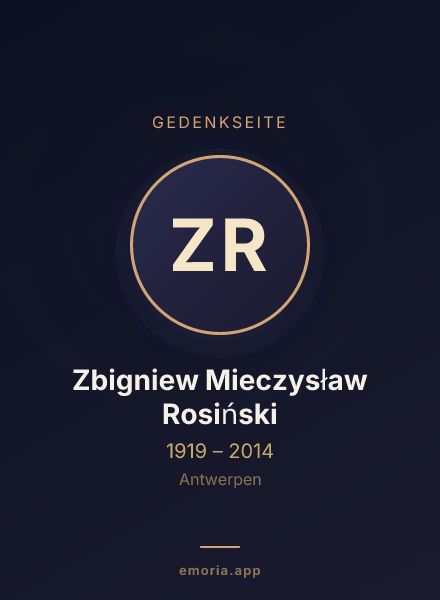 Gedenkportrait von Zbigniew Mieczysław Rosiński