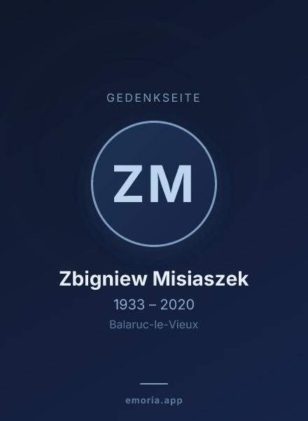 Gedenkportrait von Zbigniew Misiaszek