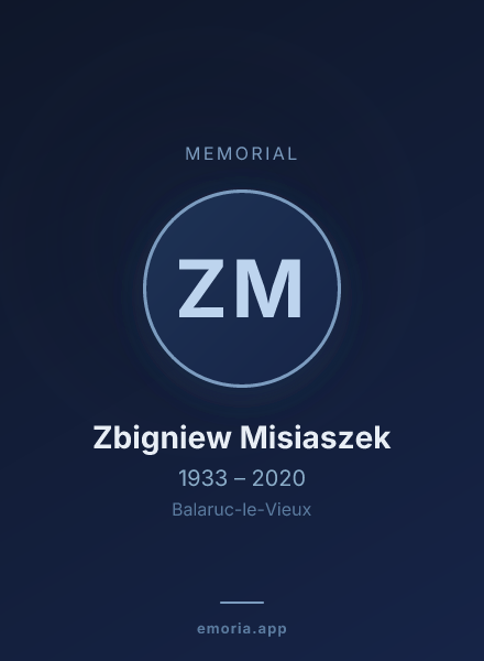 Memorial portrait of Zbigniew Misiaszek