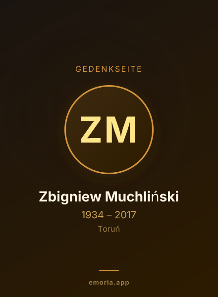 Gedenkportrait von Zbigniew Muchliński