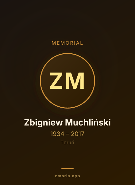 Memorial portrait of Zbigniew Muchliński