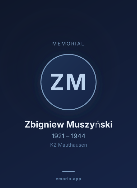 Memorial portrait of Zbigniew Muszyński