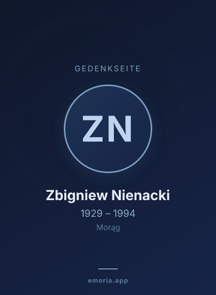 Gedenkportrait von Zbigniew Nienacki