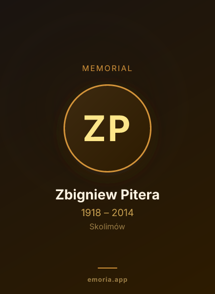 Memorial portrait of Zbigniew Pitera