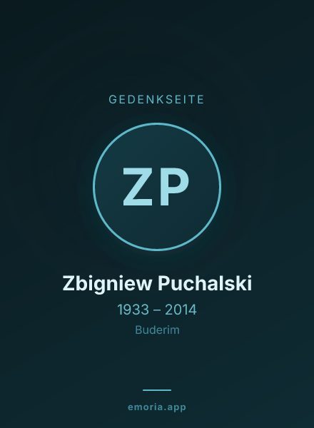Gedenkportrait von Zbigniew Puchalski