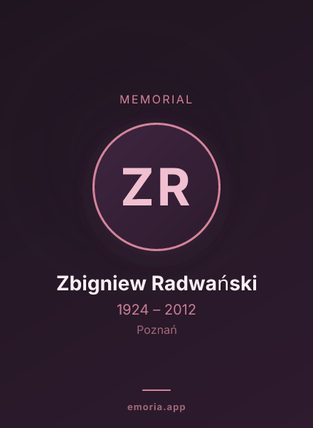 Memorial portrait of Zbigniew Radwański
